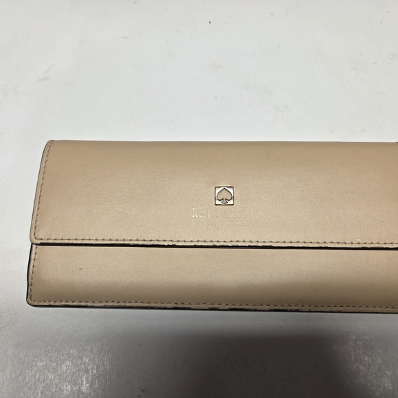 Kate Spade Nude Leather Clutch - Picture 1 of 5